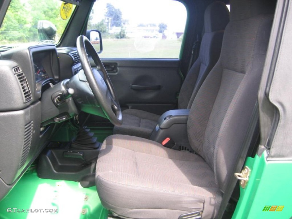 Dark Slate Gray Interior 2004 Jeep Wrangler X 4x4 Photo #84999398