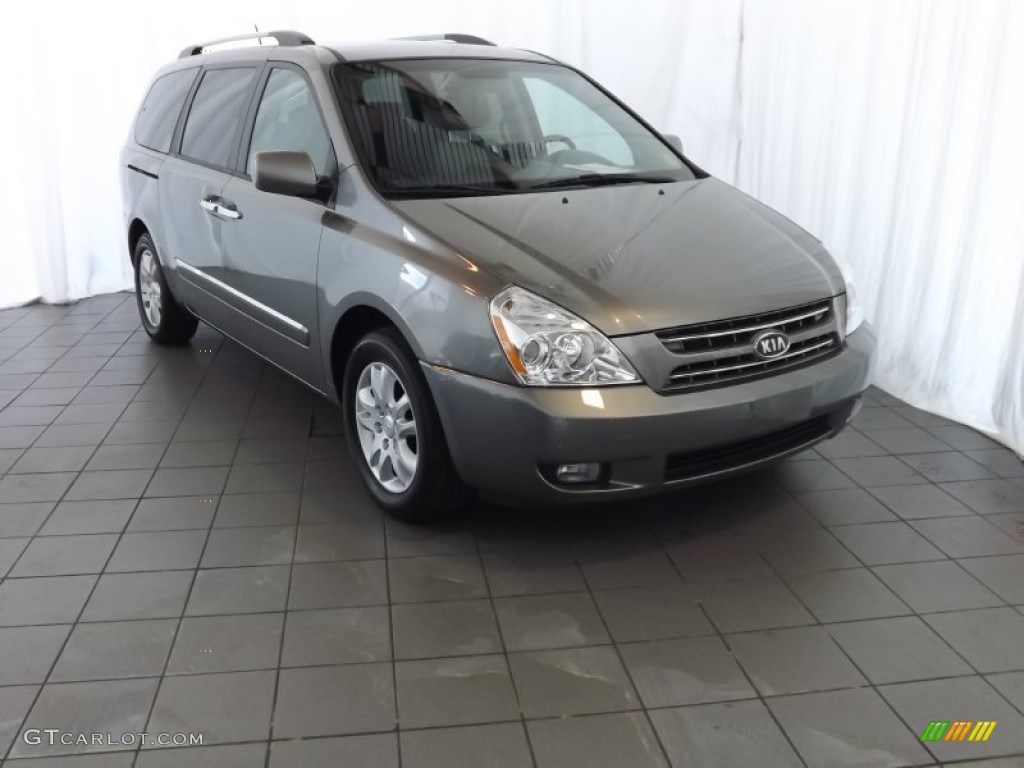 Titanium Silver 2010 Kia Sedona EX Exterior Photo #84999461