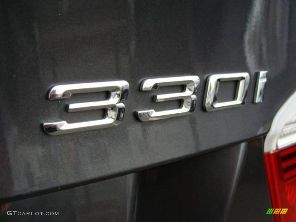 2006 3 Series 330i Sedan - Sparkling Graphite Metallic / Black photo #18