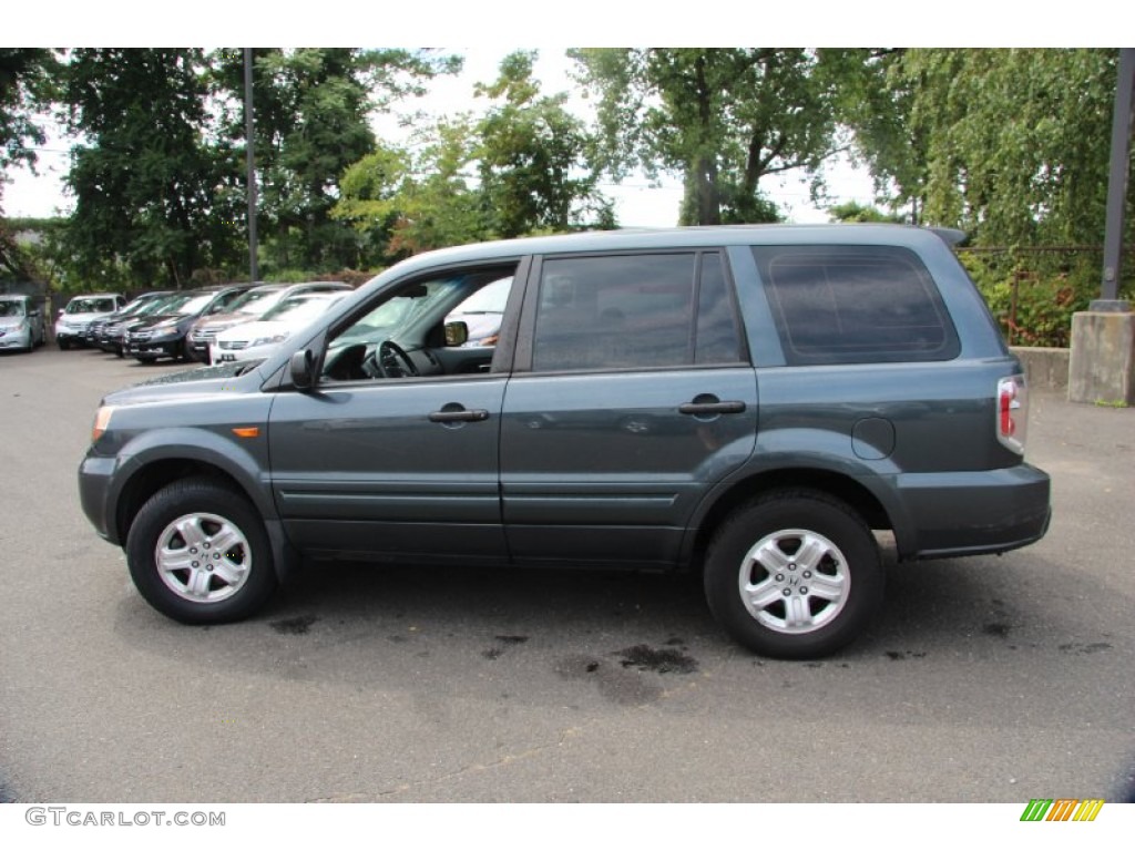 2006 Pilot LX 4WD - Steel Blue Metallic / Gray photo #11