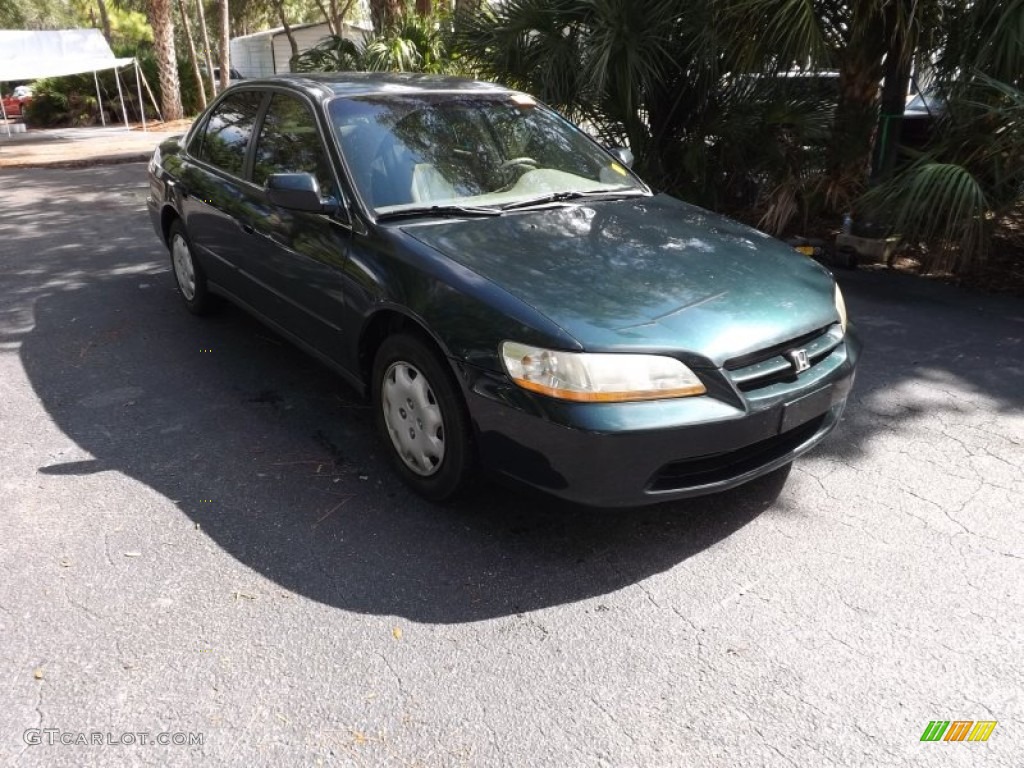 2000 Accord LX Sedan - Dark Emerald Pearl / Quartz photo #1