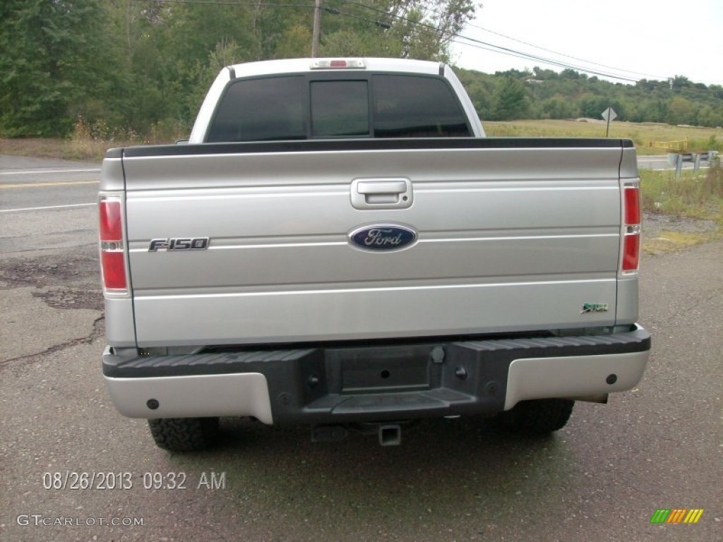 2010 F150 FX4 SuperCab 4x4 - Ingot Silver Metallic / Black photo #6