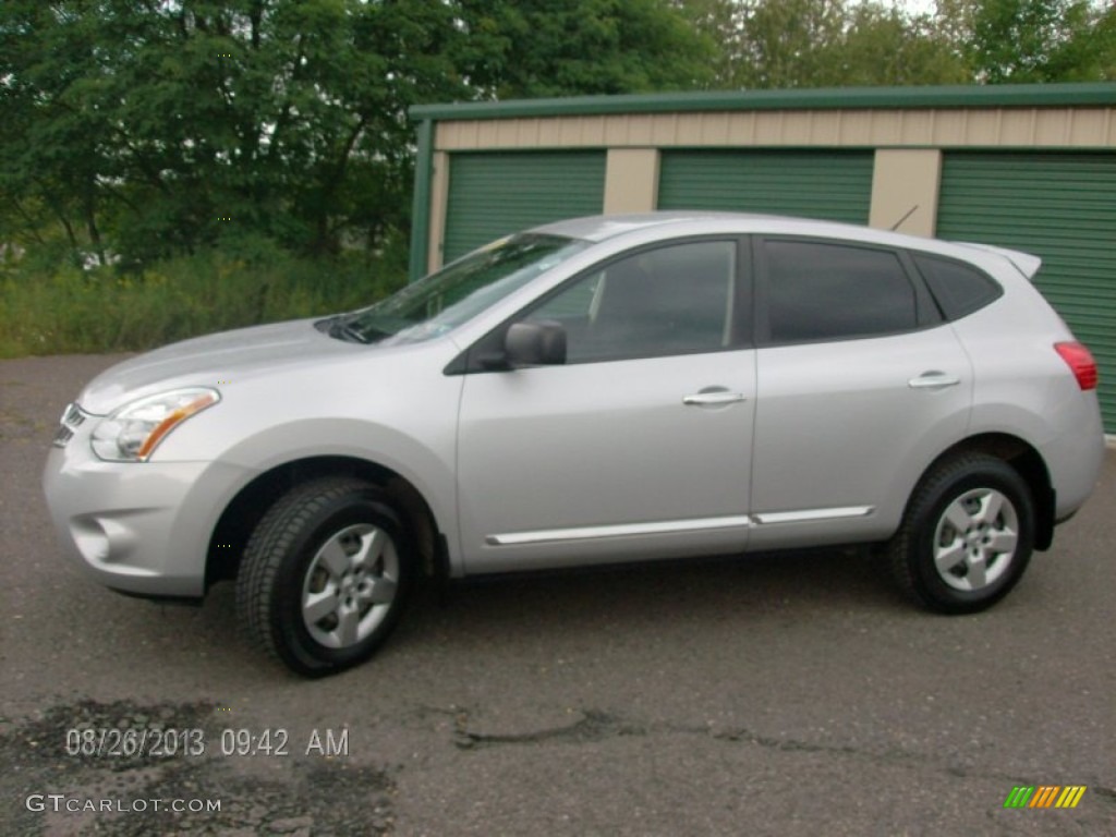 2011 Rogue S AWD - Silver Ice Metallic / Black photo #1
