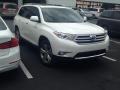 2013 Blizzard White Pearl Toyota Highlander Limited 4WD  photo #2