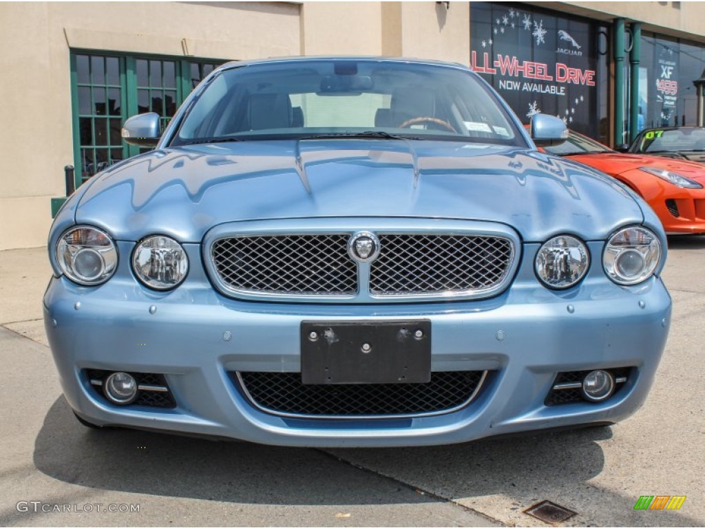 2008 XJ XJ8 L - Frost Blue Metallic / Dove/Granite photo #2