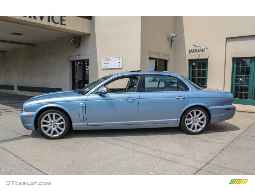 2008 XJ XJ8 L - Frost Blue Metallic / Dove/Granite photo #3
