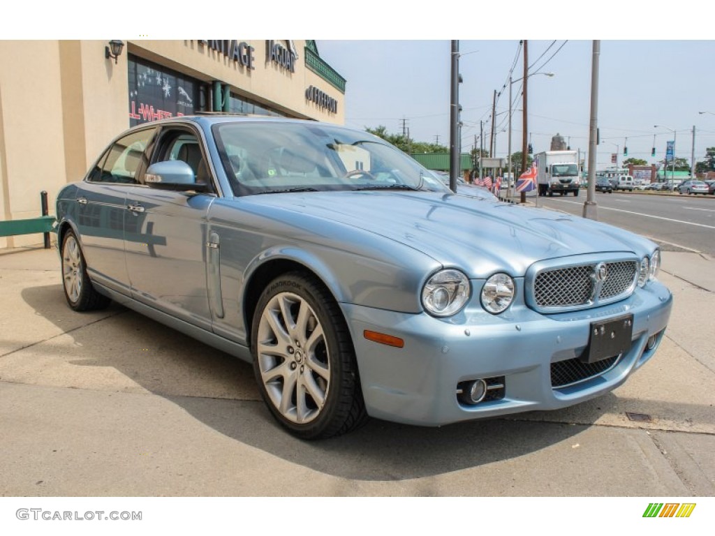 2008 XJ XJ8 L - Frost Blue Metallic / Dove/Granite photo #8