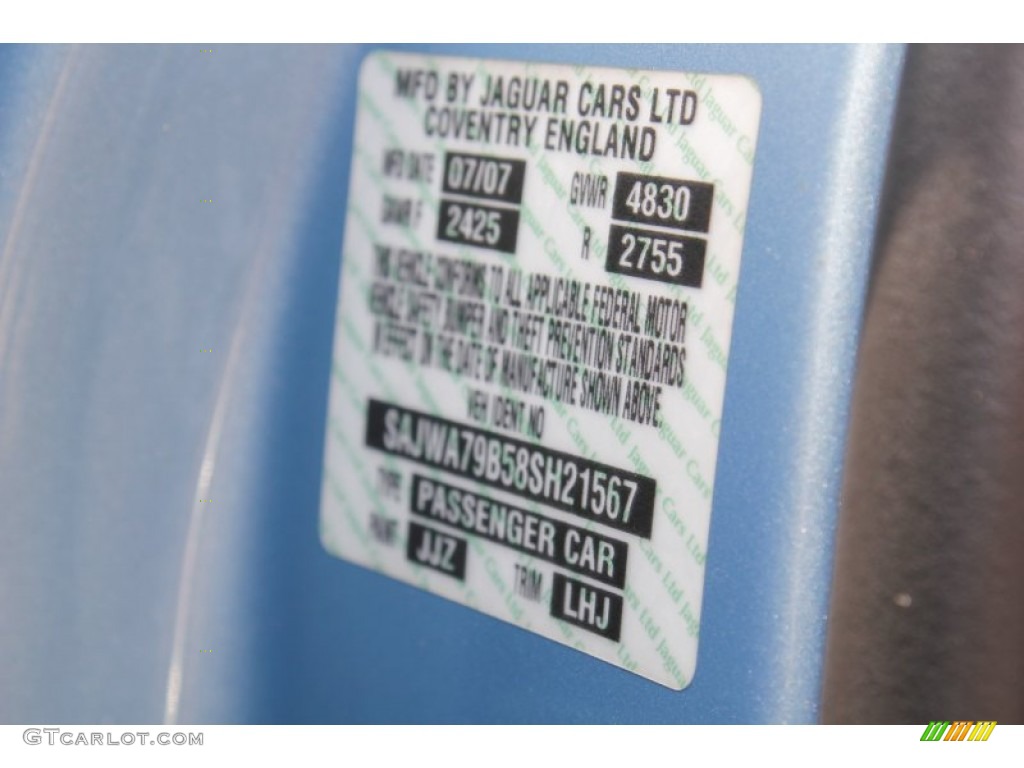 2008 XJ XJ8 L - Frost Blue Metallic / Dove/Granite photo #29