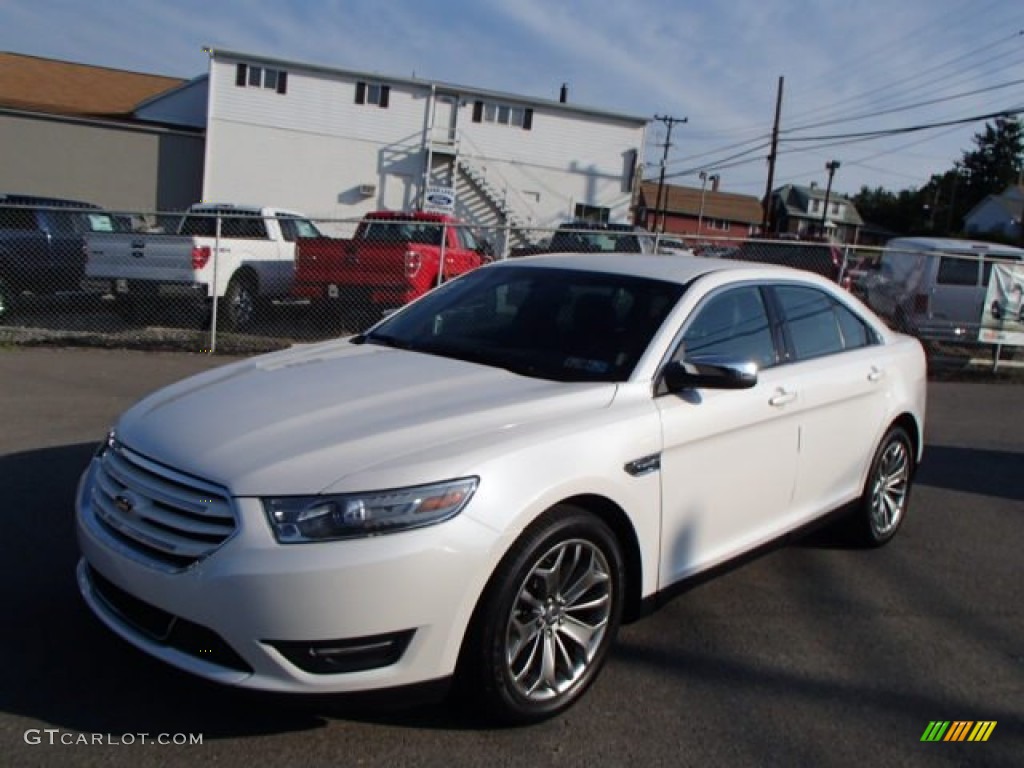 White Platinum Tri-Coat Ford Taurus