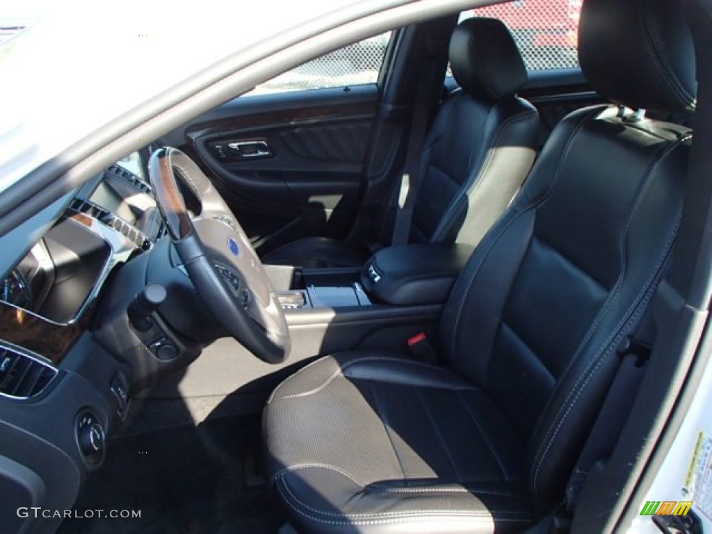 2013 Taurus Limited - White Platinum Tri-Coat / Charcoal Black photo #8