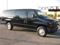 Black 2012 Ford E Series Van E350 XLT Extended Passenger