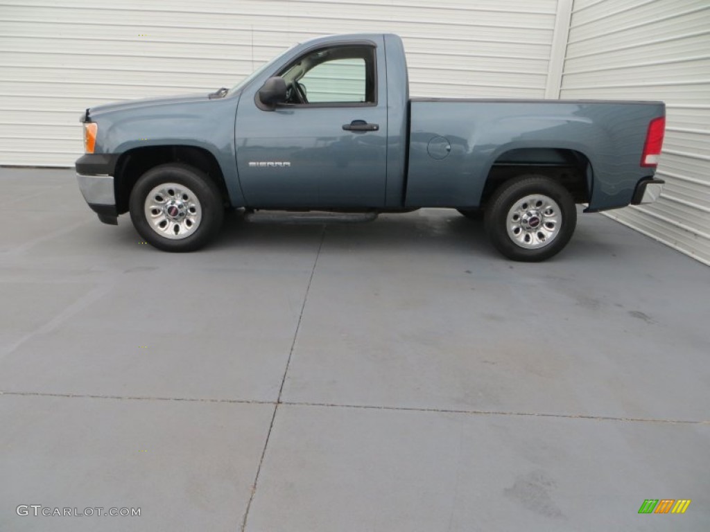 2010 Sierra 1500 Regular Cab - Stealth Gray Metallic / Dark Titanium photo #8