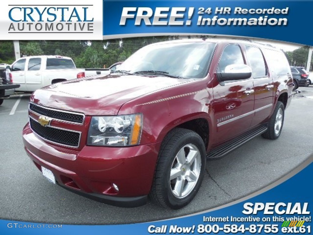 2011 Suburban LT - Red Jewel Tintcoat / Light Cashmere/Dark Cashmere photo #1