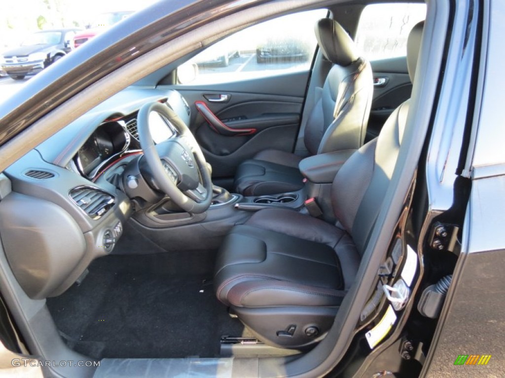 Black Interior 2013 Dodge Dart GT Photo #85008155
