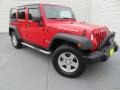 Flame Red - Wrangler Unlimited Rubicon 4x4 Photo No. 2