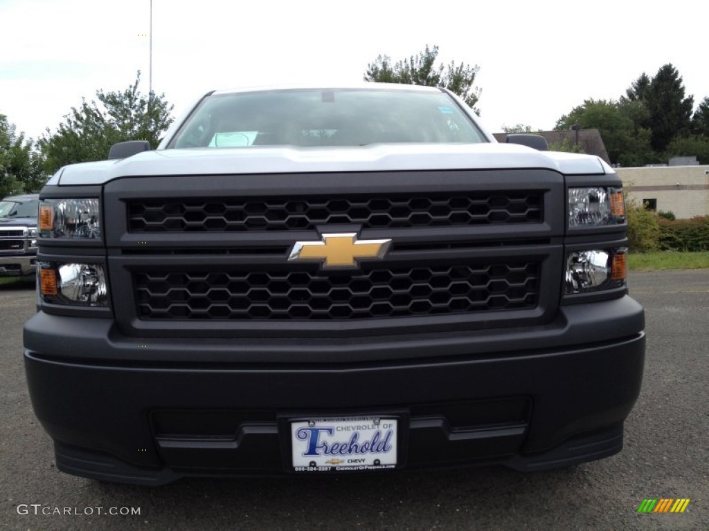 2014 Silverado 1500 WT Double Cab - Silver Ice Metallic / Jet Black/Dark Ash photo #2