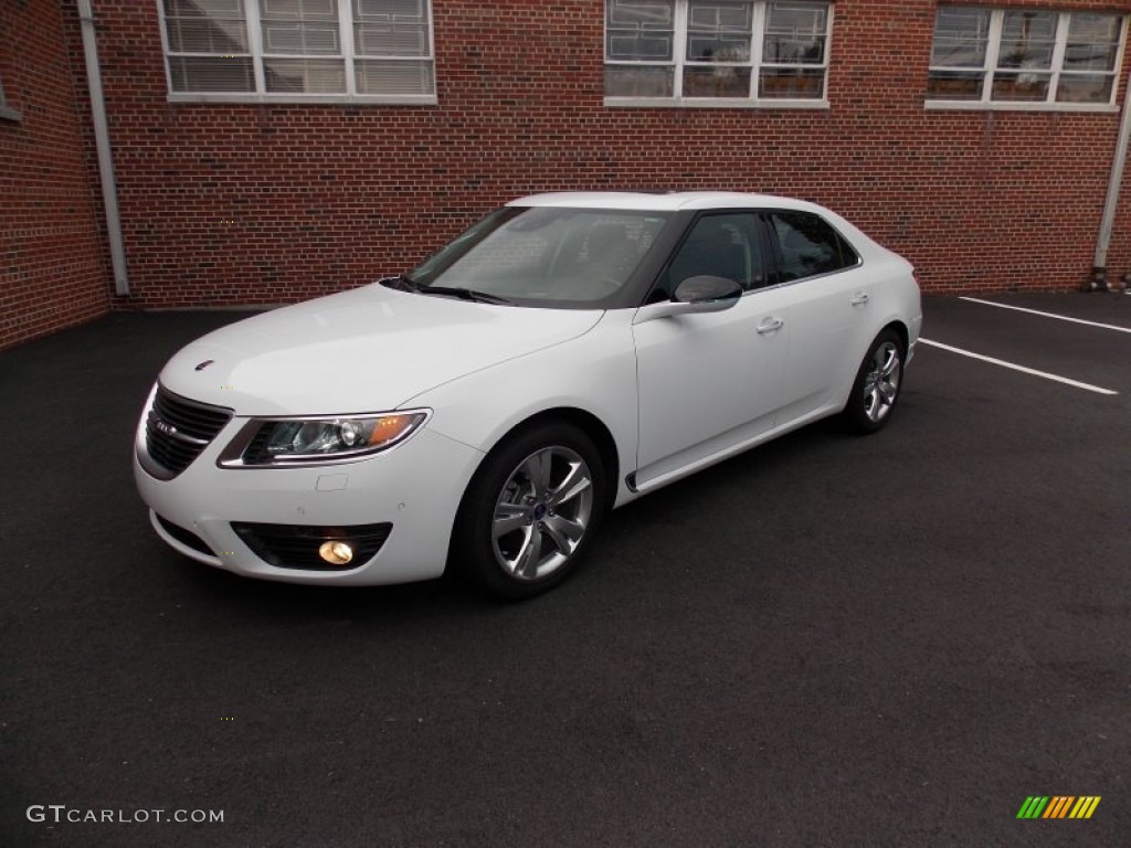2011 9-5 Turbo4 Premium Sedan - Arctic White / Jet Black photo #1