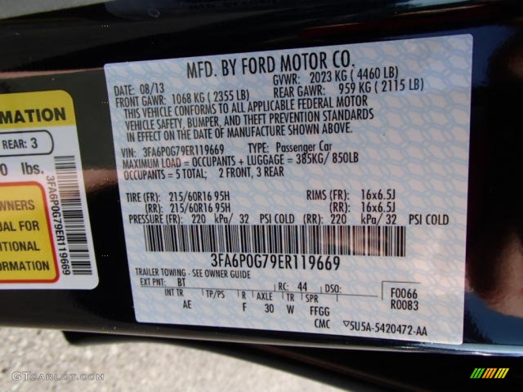 2014 Fusion Color Code BT for Dark Side Photo #85010960