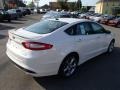 2013 White Platinum Metallic Tri-coat Ford Fusion Hybrid SE  photo #5