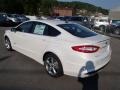 2013 White Platinum Metallic Tri-coat Ford Fusion Hybrid SE  photo #7