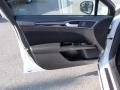 2013 White Platinum Metallic Tri-coat Ford Fusion Hybrid SE  photo #11