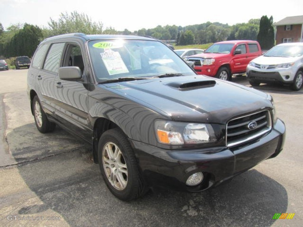 2004 Forester 2.5 XT - Java Black Pearl / Black photo #7