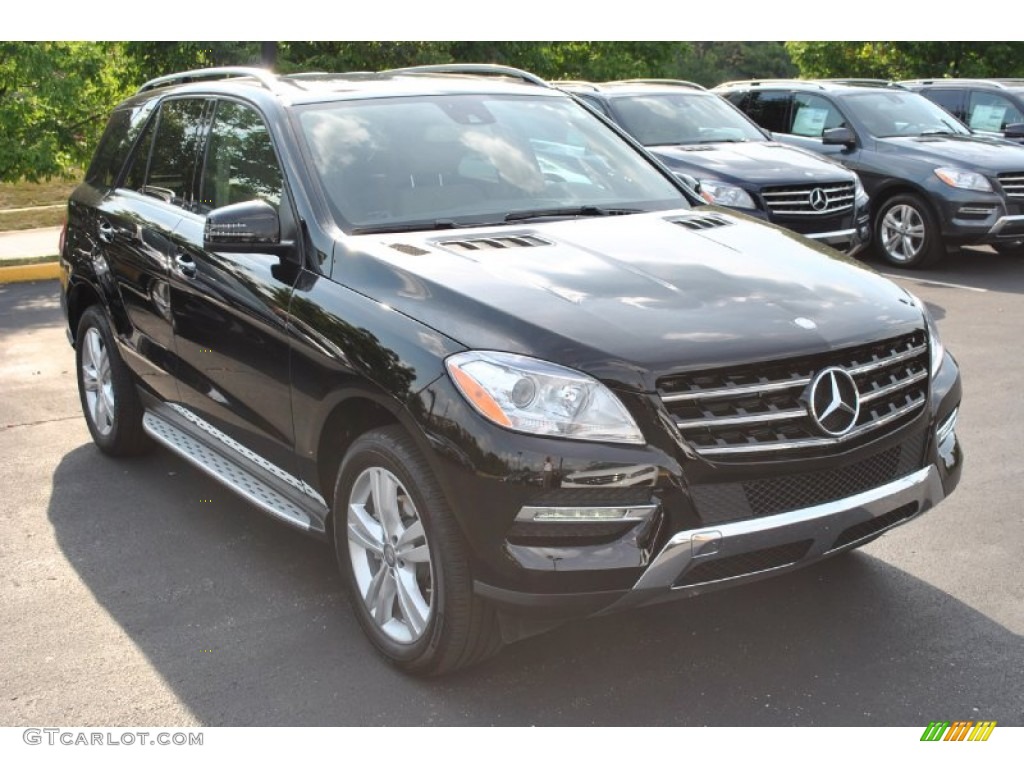 2014 ML 350 4Matic - Black / Almond Beige photo #1