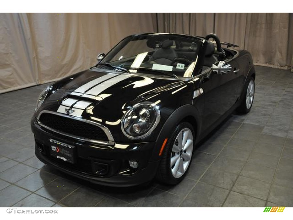 2013 Cooper S Roadster - Midnight Black Metallic / Carbon Black photo #1