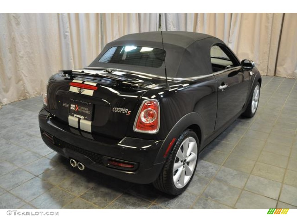 2013 Cooper S Roadster - Midnight Black Metallic / Carbon Black photo #12