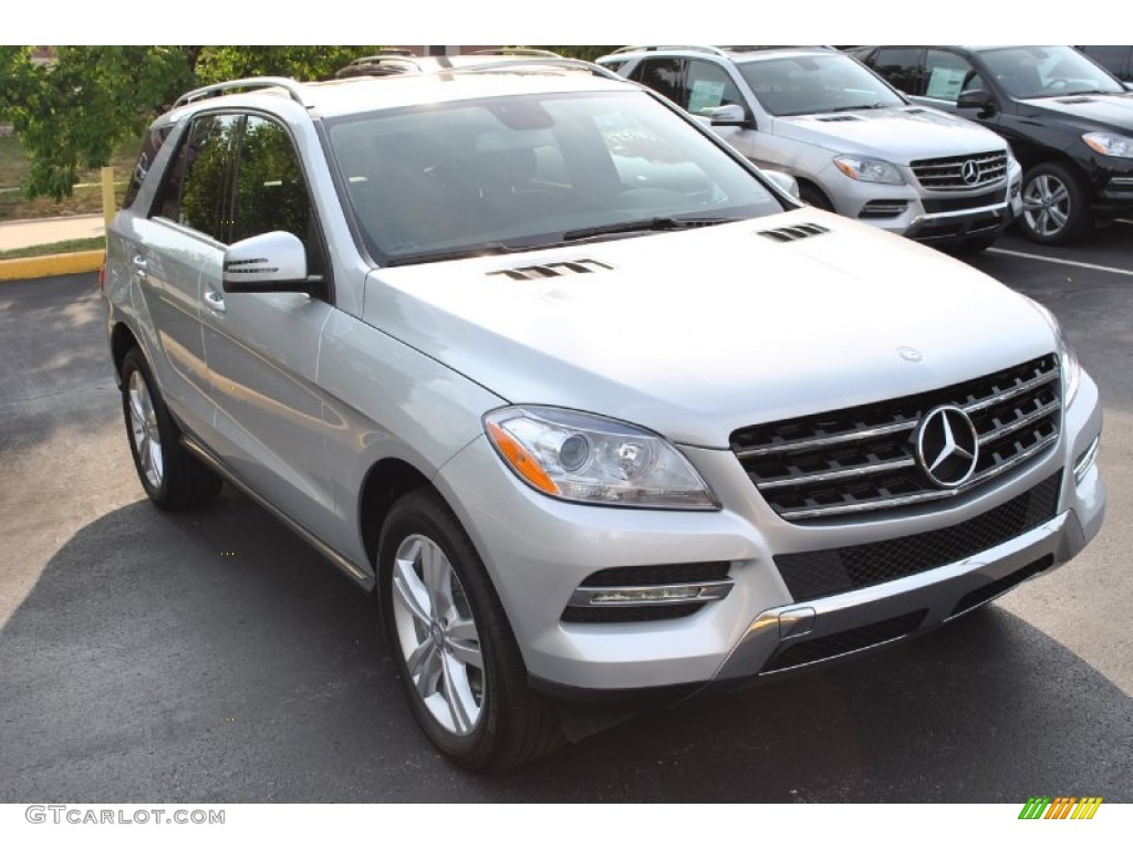 Iridium Silver Metallic 2014 Mercedes-Benz ML 350 4Matic Exterior Photo #85012622