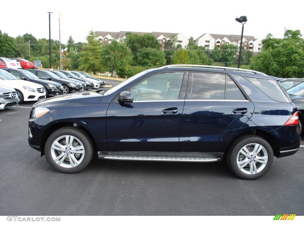 Lunar Blue Metallic 2014 Mercedes-Benz ML 350 4Matic Exterior Photo #85012793