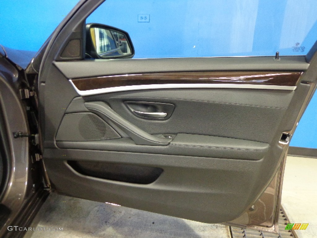 2013 5 Series 528i xDrive Sedan - Mojave Metallic / Black photo #14