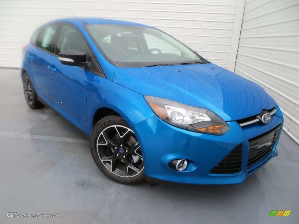 Blue Candy 2014 Ford Focus SE Hatchback Exterior Photo #85013006