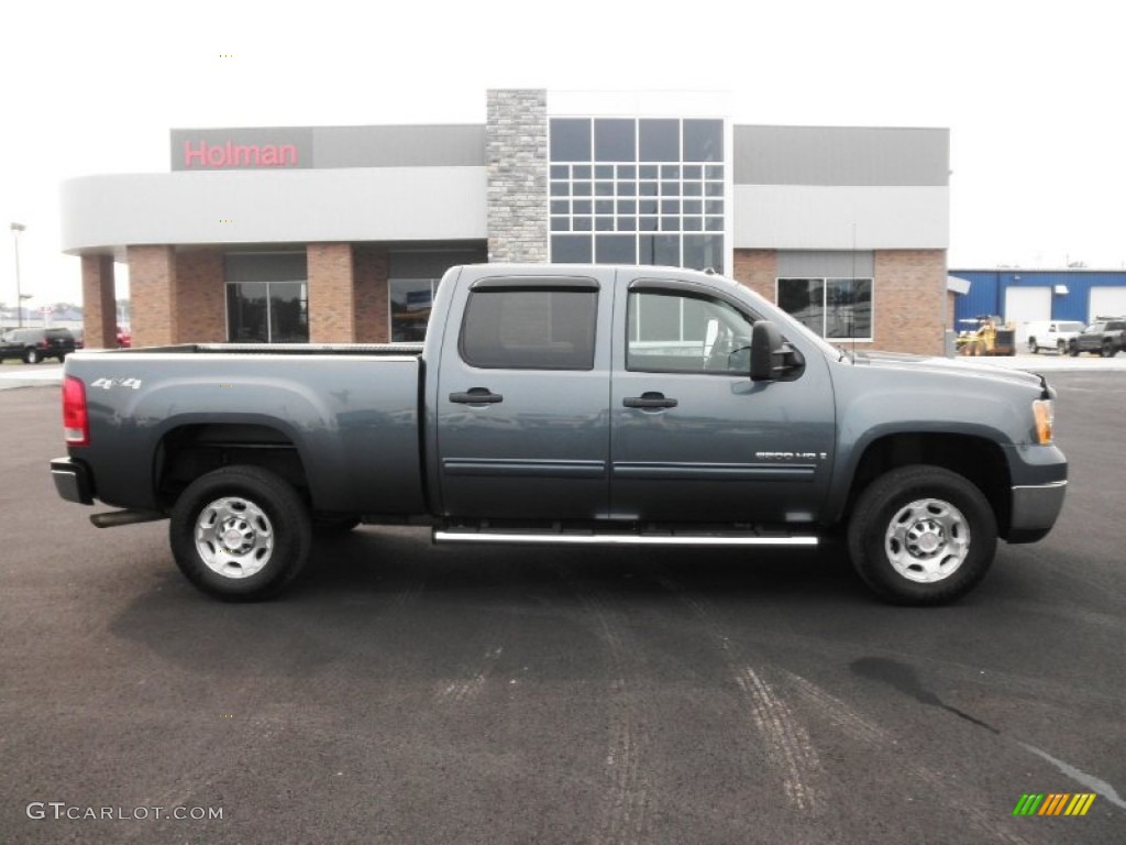 2009 Sierra 2500HD SLE Crew Cab 4x4 - Stealth Gray Metallic / Ebony photo #1