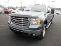 2009 Stealth Gray Metallic GMC Sierra 2500HD SLE Crew Cab 4x4  photo #3