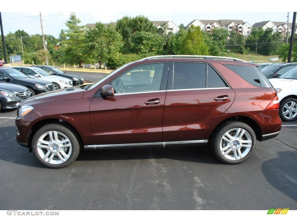 Cinnabar Red Metallic 2014 Mercedes-Benz ML 350 4Matic Exterior Photo #85013144