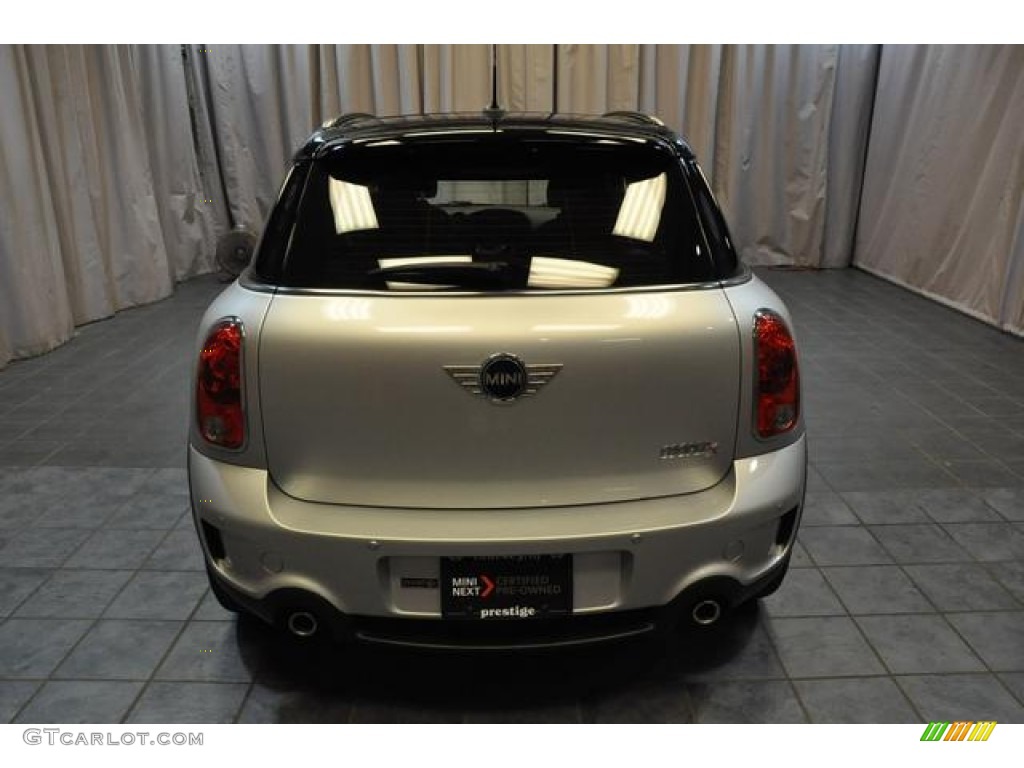 2013 Cooper S Countryman - Crystal Silver Metallic / Carbon Black Lounge Leather photo #18