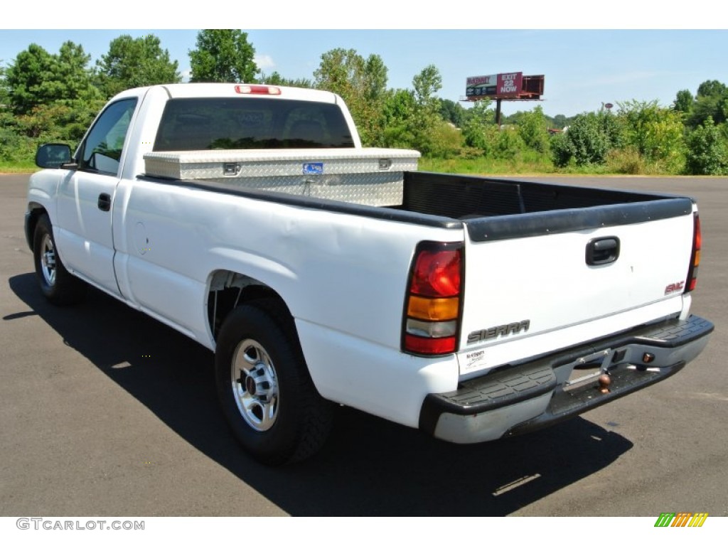 2004 Sierra 1500 Regular Cab - Summit White / Dark Pewter photo #4