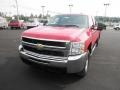 2008 Victory Red Chevrolet Silverado 3500HD Work Truck Crew Cab 4x4  photo #3