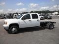 2014 Summit White GMC Sierra 3500HD Crew Cab 4x4 Dually Chassis  photo #4