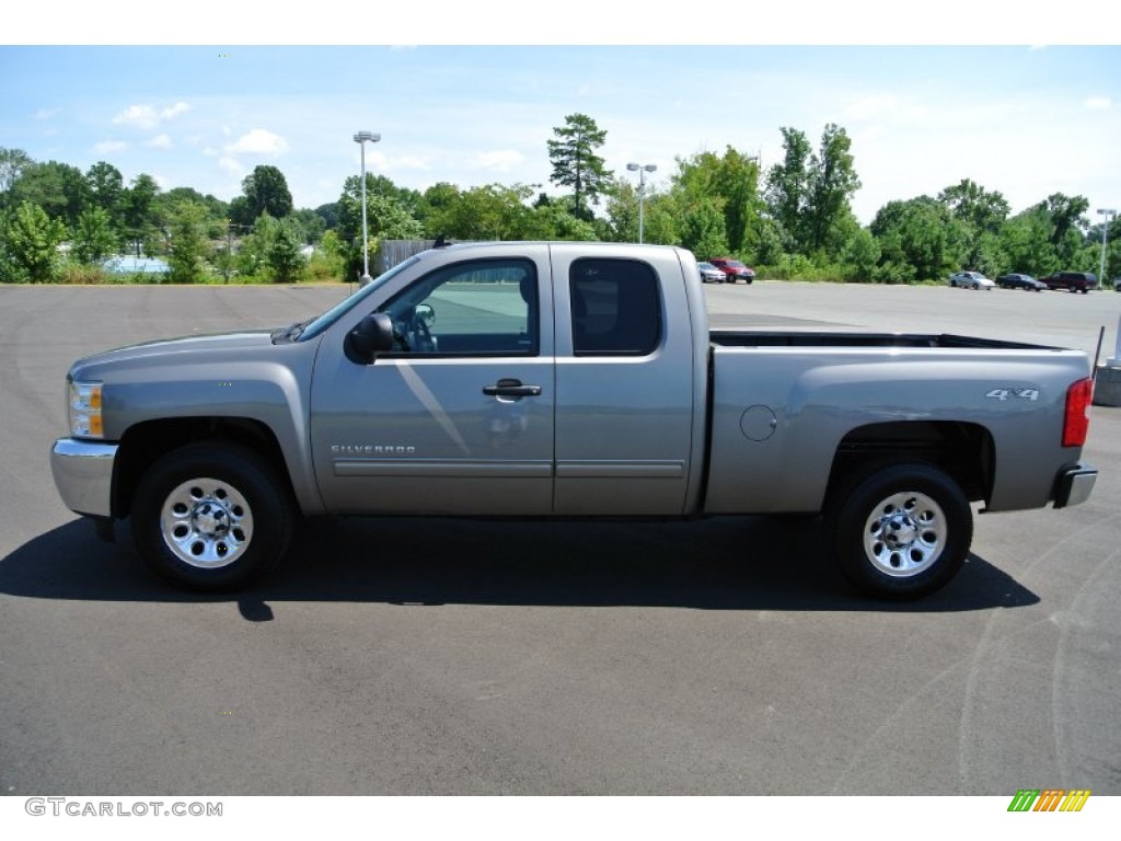 2013 Silverado 1500 LT Extended Cab 4x4 - Graystone Metallic / Ebony photo #3