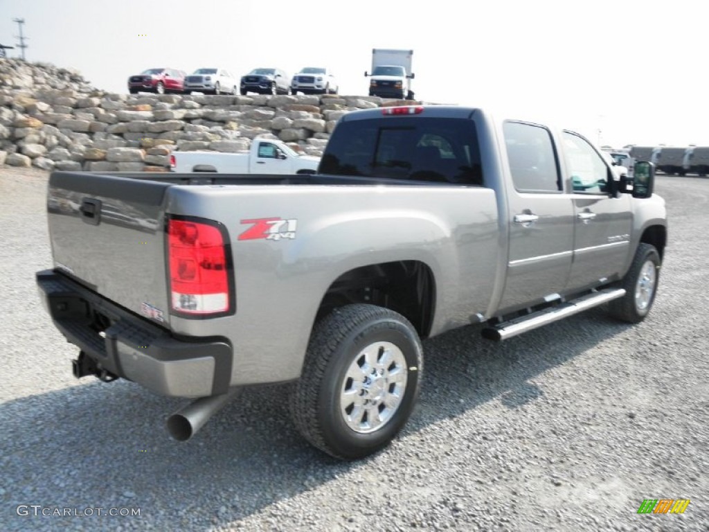 Steel Gray Metallic 2014 GMC Sierra 3500HD Denali Crew Cab 4x4 Exterior Photo #85016429