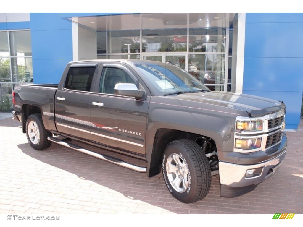 2014 Silverado 1500 LTZ Z71 Crew Cab 4x4 - Tungsten Metallic / Jet Black photo #10