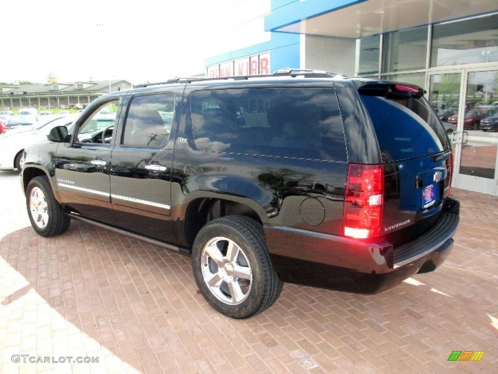 2014 Suburban LTZ 4x4 - Black / Light Titanium/Dark Titanium photo #2