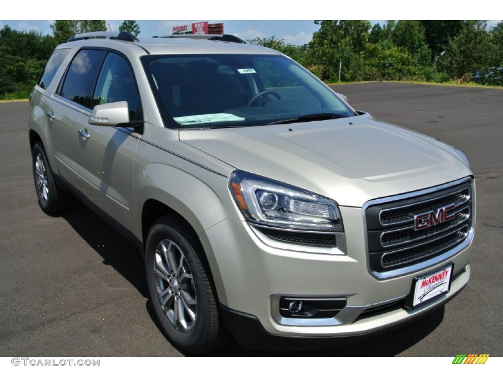 2014 Acadia SLT - Champagne Silver Metallic / Ebony photo #1