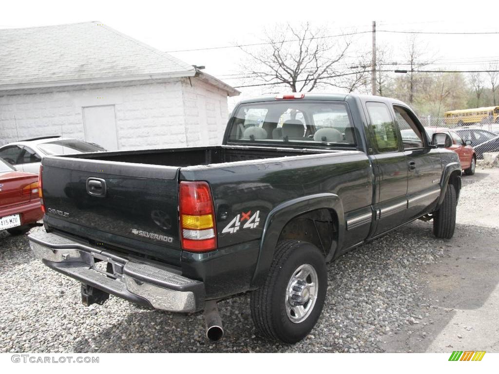 2001 Silverado 2500HD LS Extended Cab 4x4 - Forest Green Metallic / Graphite photo #5