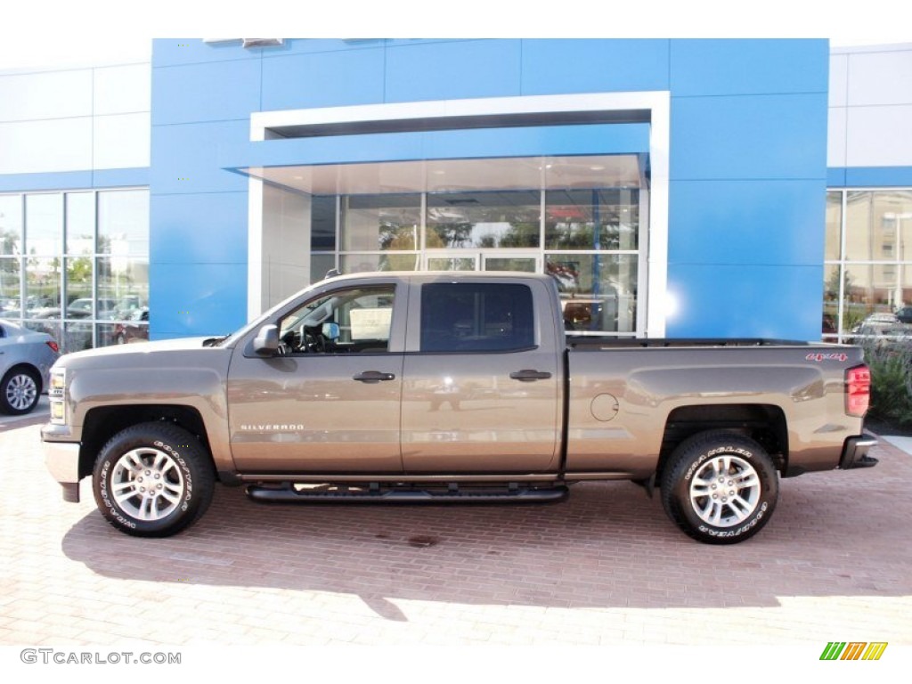 2014 Silverado 1500 LT Crew Cab 4x4 - Brownstone Metallic / Jet Black/Dark Ash photo #13