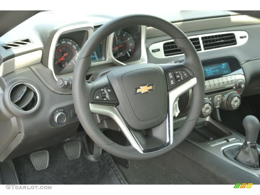 2014 Chevrolet Camaro LS Coupe Black Steering Wheel Photo #85018067