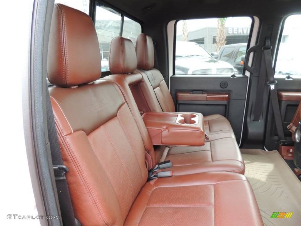 2012 F250 Super Duty King Ranch Crew Cab 4x4 - Oxford White / Chaparral Leather photo #8
