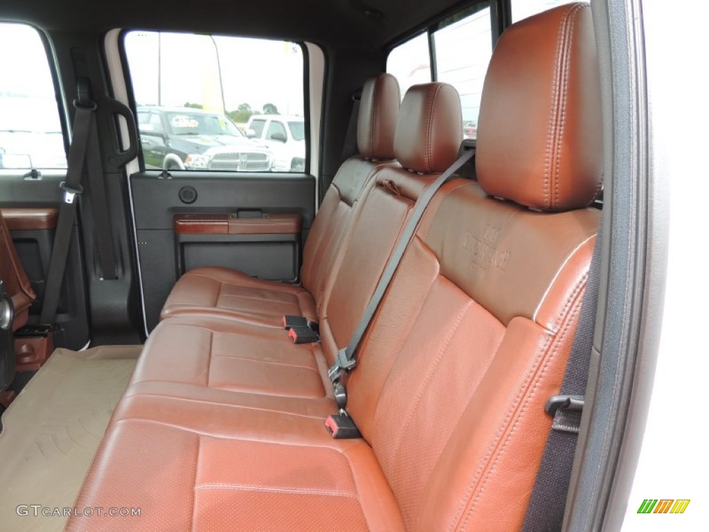 2012 F250 Super Duty King Ranch Crew Cab 4x4 - Oxford White / Chaparral Leather photo #10